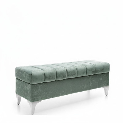 Designer stool chaise lounge living room modern bench footstool 140 x 43cm new