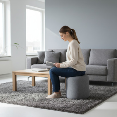 Round stool designer modern stool footstool side stool chaise lounge upholstery