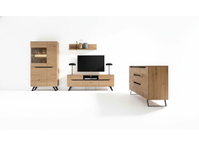 Dresser Sideboard Highboard Cabinet Buffet 2 Doors 3 Drawers Shelf Hotel
