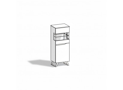 Modern glass display cabinet sideboard wood designer cabinet showcase shelf new