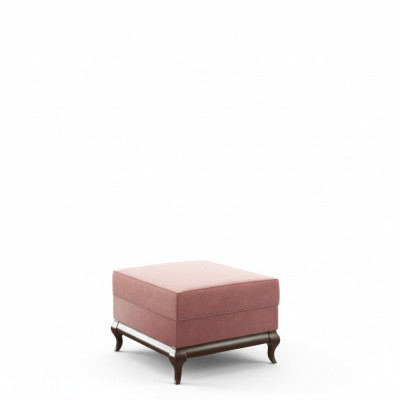 Square Ottoman Footstool 60 x 45 cm Designer Stool Pink