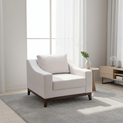 Upholstered Armchair Relax Lounge Designer Armchair Modern Relax Modern White Chair New