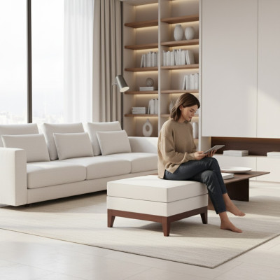Stool Classic Bench Footstool Seat Stool Foot Rest Living Room Designer