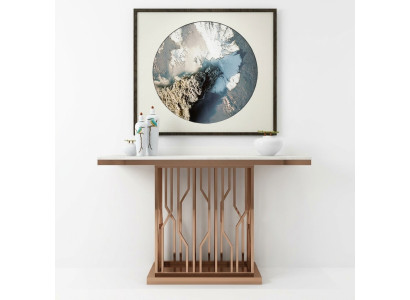 Modern luxury console table console tables wood gold side table