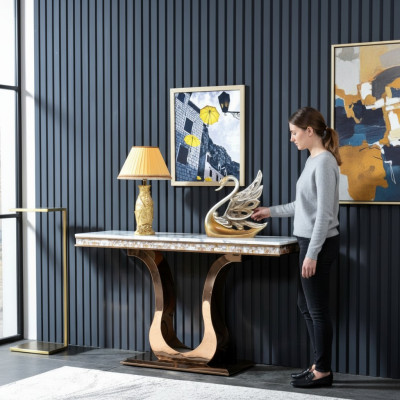 Designer stainless steel console table table console console tables