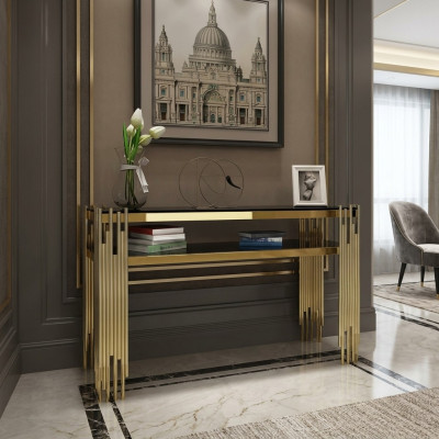 Console table marble living room bedroom dressing table stainless steel