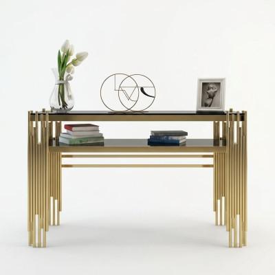 Console table marble living room bedroom dressing table stainless steel