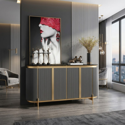Modern sideboard dresser highboard cabinet sideboard high gloss