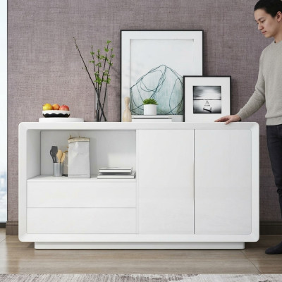 Sideboard with 2 doors and 2 drawers cabinet sideboard white sideboard