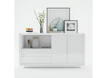 Sideboard with 2 doors and 2 drawers cabinet sideboard white sideboard