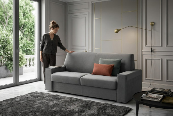 Living room textile sofa gray two-seater designer sofas upholstered sofas 2-seater new