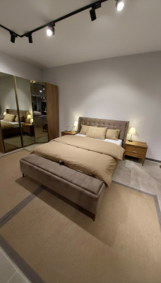 Bedroom luxury double bed design elegant modern bed new hotel