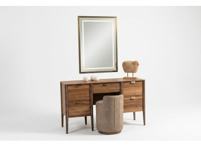 Luxury furniture design dressing table with mirror stool new bedroom new