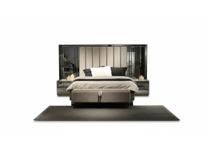 Bed 2x Nightstands Bench Design Bedroom Set 4-piece Luxury Furniture New