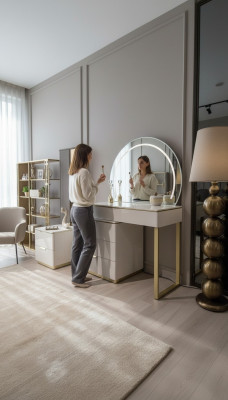 Design makeup table with mirror luxury bedroom furniture 2-piece set new