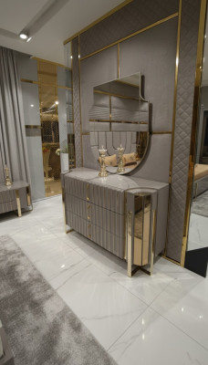 Sideboard with Mirror Modern Sideboard with Mirror Luxury Modern Design Bedroom