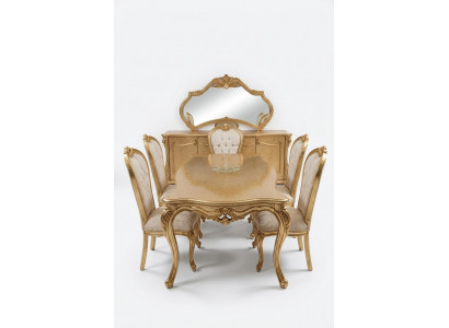 Complete Set of 4 Classic Chairs Dining Room Furniture Wooden Design Chairs New