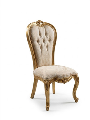 6x Chair Set Complete Art Deco Style Design Chesterfield Chairs Textile New