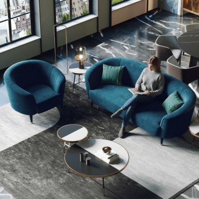 Including 3-seater fabric sofa landscape, relax seat design couch lounge sofas