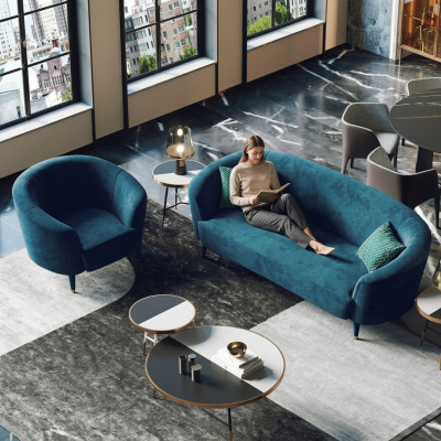 Velvet Sofa Set 3+1 Seater Living Landscape Seating Design Couch Lounge Sofas Furniture