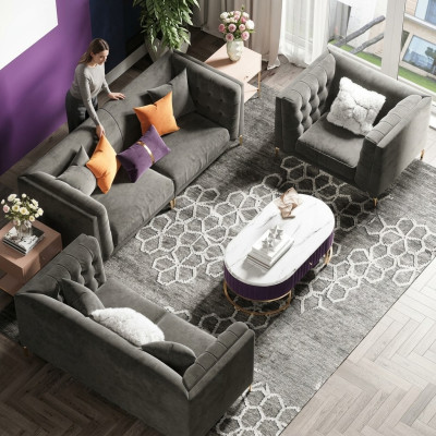 Sofa set 3+2+1 seater sofa living landscape relaxation seat design couch sofas