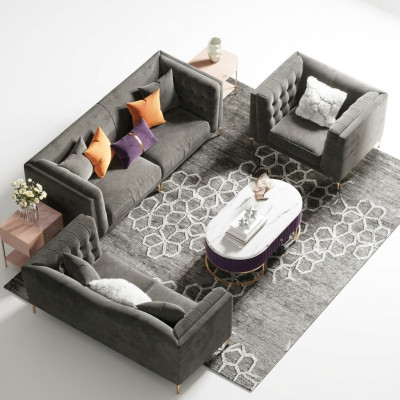 Sofa set 3+2+1 seater sofa living landscape relaxation seat design couch sofas