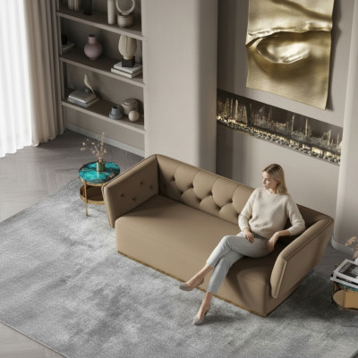 Living Area Relax Seat Design Couch Lounge Sofas Fabric Sofa 3-Seater