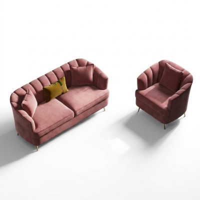 Including living area with relax seating design couch lounge sofas textile sofa 3-seater