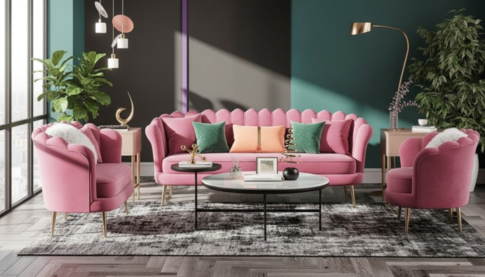 Couches Furniture Relax Seat Design Couch Lounge Sofas Textile Sofa 3 Seater Velvet New