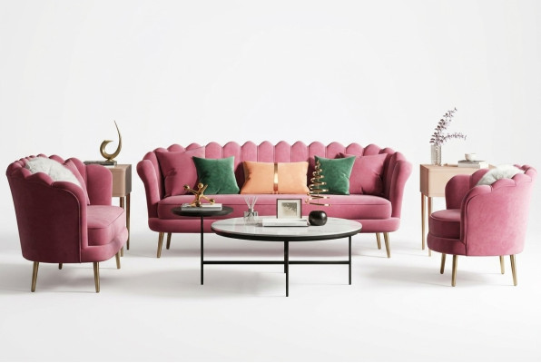 Couches Furniture Relax Seat Design Couch Lounge Sofas Textile Sofa 3 Seater Velvet New