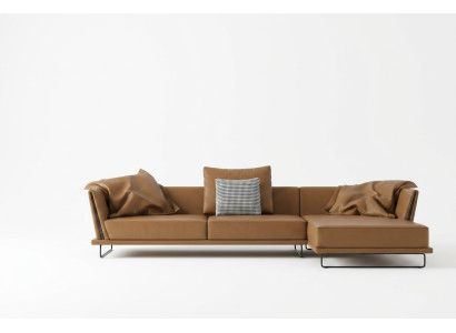 Corner sofa L-shape leather living area relax sofa design couch lounge sofas corner new