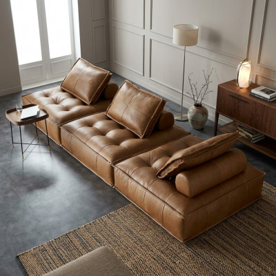 Three-seater sofa, 3-seater living landscape, couches, seating design, couch, lounge sofas.