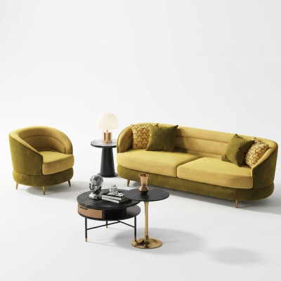 Relax seat design couch lounge sofas textile sofa 3-seater three-seater velvet