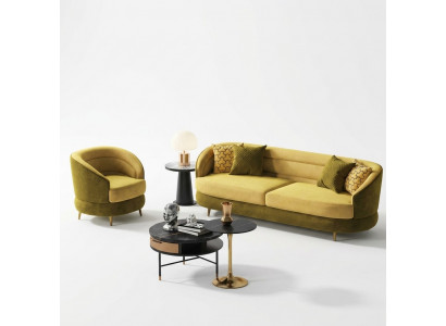 Relax seat design couch lounge sofas textile sofa 3-seater three-seater velvet