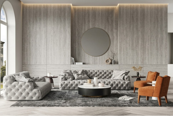 Leather Sofa Set 3+2 Seater Sofa Chesterfield Seat Design Couch Lounge Sofas
