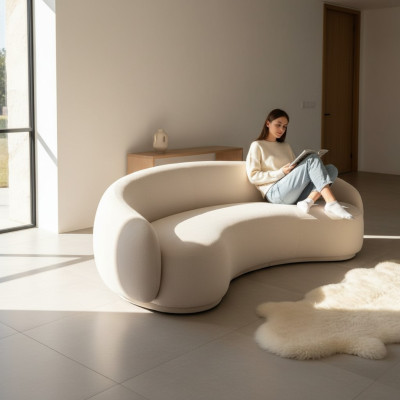 Design Couch Lounge Sofas Velvet Sofa 3 Seat Fabric Round Club Furniture Corner Set