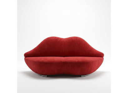Lip Sofa 2-Seater Upholstered Velvet Modern Relax Seat Luxury Furniture Couch Furniture New