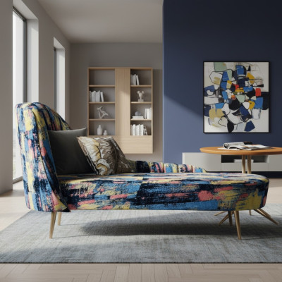 Chaise lounge upholstery textile modern relax seat luxury furniture living landscape