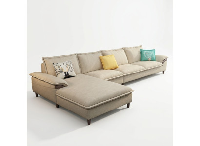 Living landscape corner sofa upholstery textile modern relax seating luxury furniture sofa 329 cm