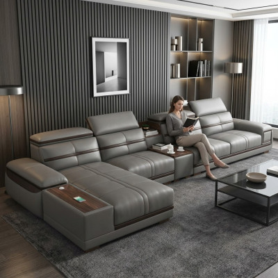 Living landscape corner unit corner sofa L-shape upholstery modern relax seating luxury furniture