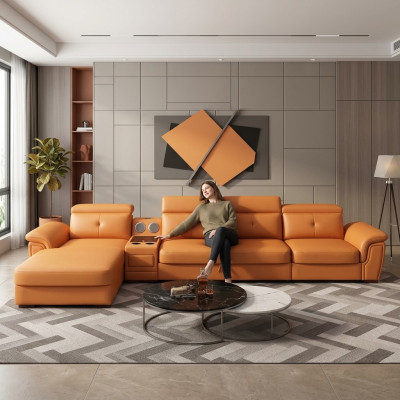 Sofa Couch Corner Sofa L-shape Upholstered Modern Seating Relax Luxury Furniture Living Landscape
