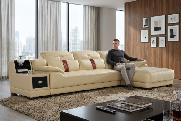 Luxury corner suite corner sofa L-shape upholstery modern relax seating furniture living landscape