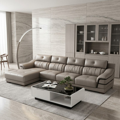 Luxury corner couches corner sofa upholstery modern relax seating furniture living landscape L-shape