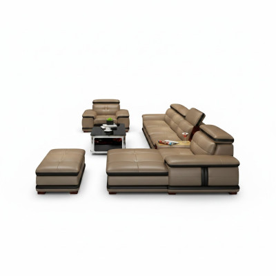 Relax seating furniture living landscape luxury corner sofa L-shape upholstery modern