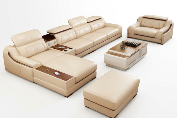 Sofa furniture living landscape luxury corner suite corner sofa L-shape upholstery modern couch