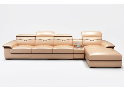 L-shaped sectional sofa upholstered modern relaxation seating furniture living landscape luxury corner suite