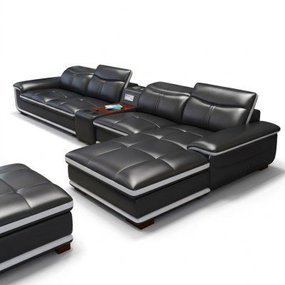 Sectionals seating furniture living landscape luxury corner sofa L-shape upholstery modern relax