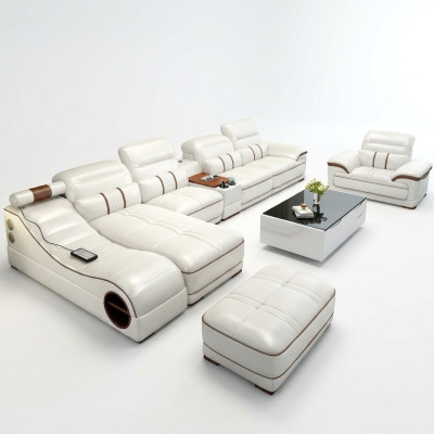 Living landscape luxury sofa couch corner sofa L-shape upholstery modern relax seating furniture