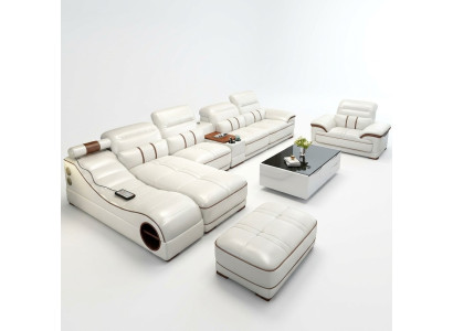 Living landscape luxury sofa couch corner sofa L-shape upholstery modern relax seating furniture