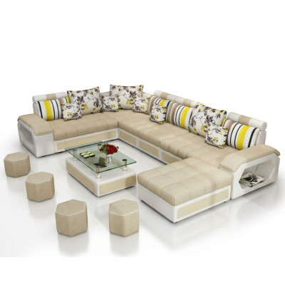 Couch Furniture Living Landscape Luxury Sofas Corner Sofa U-Shape Upholstery Modern Relax Sofas